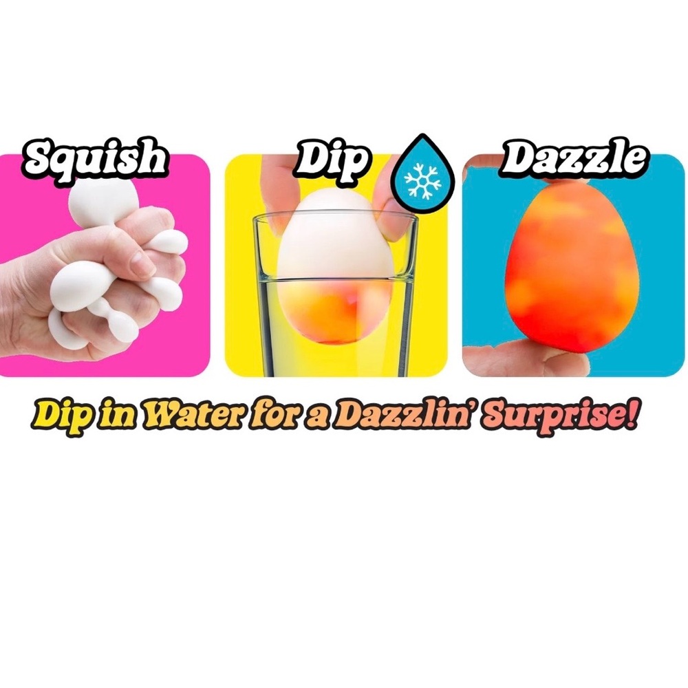 NEEDOH Jelly Hops Scented Yellow Bunny & 2 Dippin’ Dazzler Color Changing Eggs - Picture 5 of 11